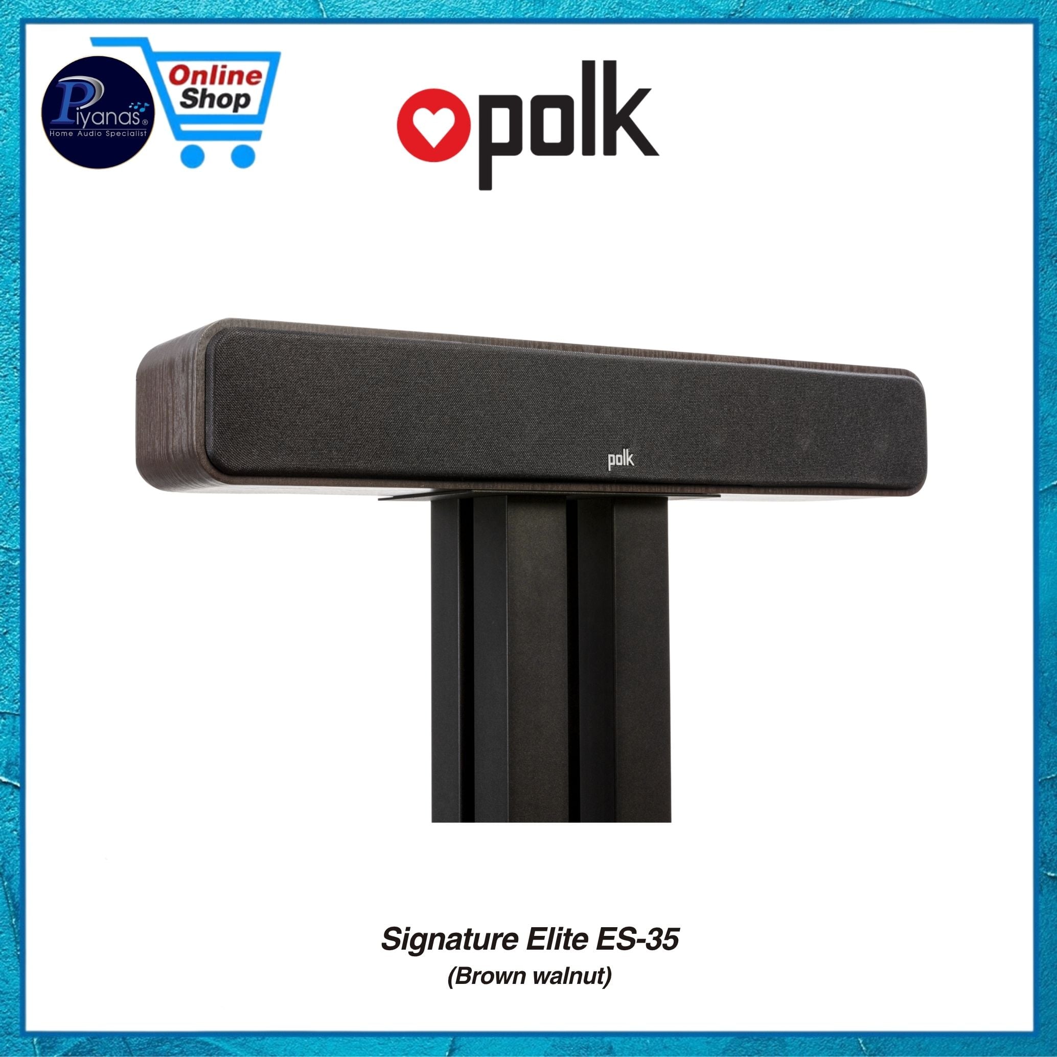 ลำโพงเซ็นเตอร์ POLK AUDIO SIGNATURE ELITE ES-35 CENTER สี BROWN WALNUT_4